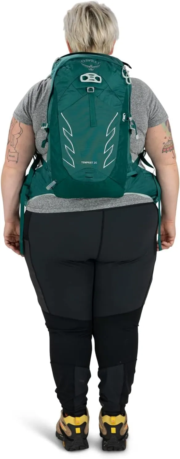 Osprey Tempest 20L Women's Hiking Backpack with Hipbelt, Jasper Green, WM/L, Extended Fit
