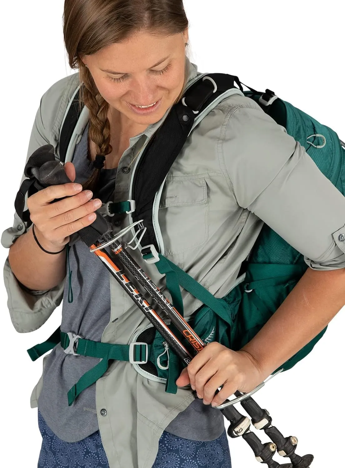 Osprey Tempest 20L Women's Hiking Backpack with Hipbelt, Jasper Green, WM/L