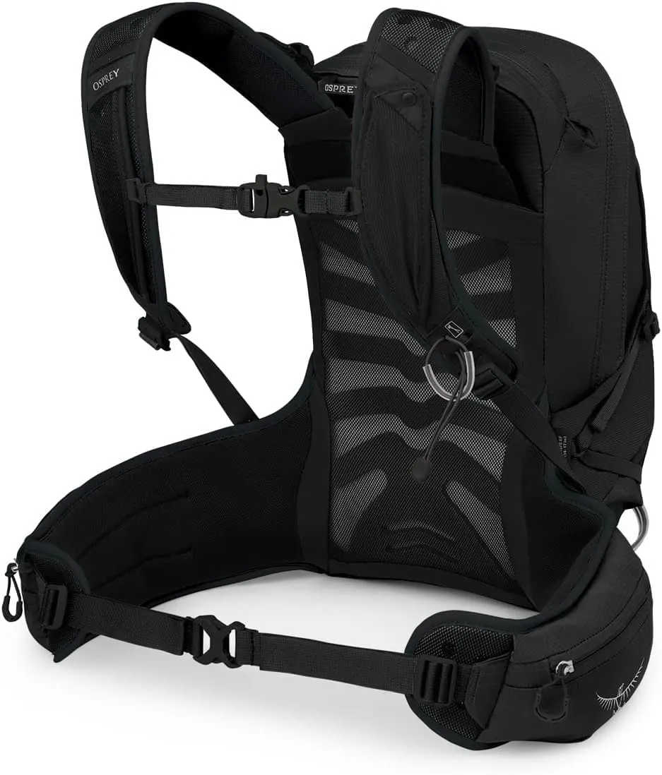 Osprey Tempest 20L Women's Hiking Backpack with Hipbelt, Stealth Black, WM/L, Extended Fit