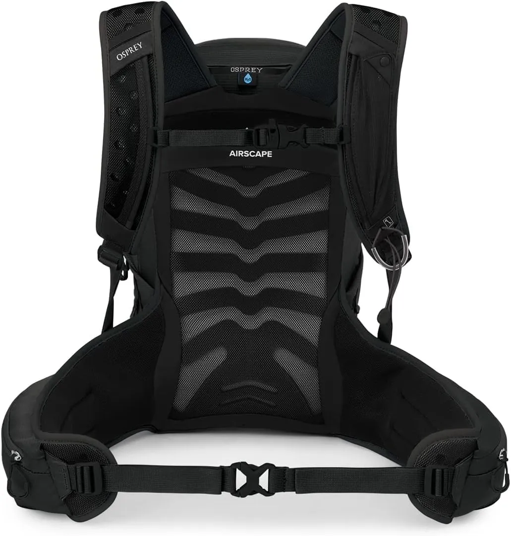 Osprey Tempest 20L Women's Hiking Backpack with Hipbelt, Stealth Black, WM/L, Extended Fit