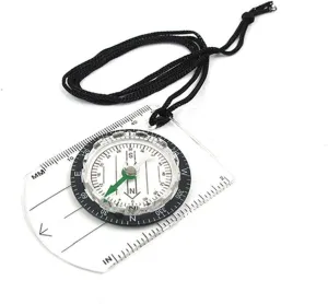 Outdoor Camping Hiking Clear Plastic Compass Compass Proportional Footprint Travel Compass Tool Travel Kit