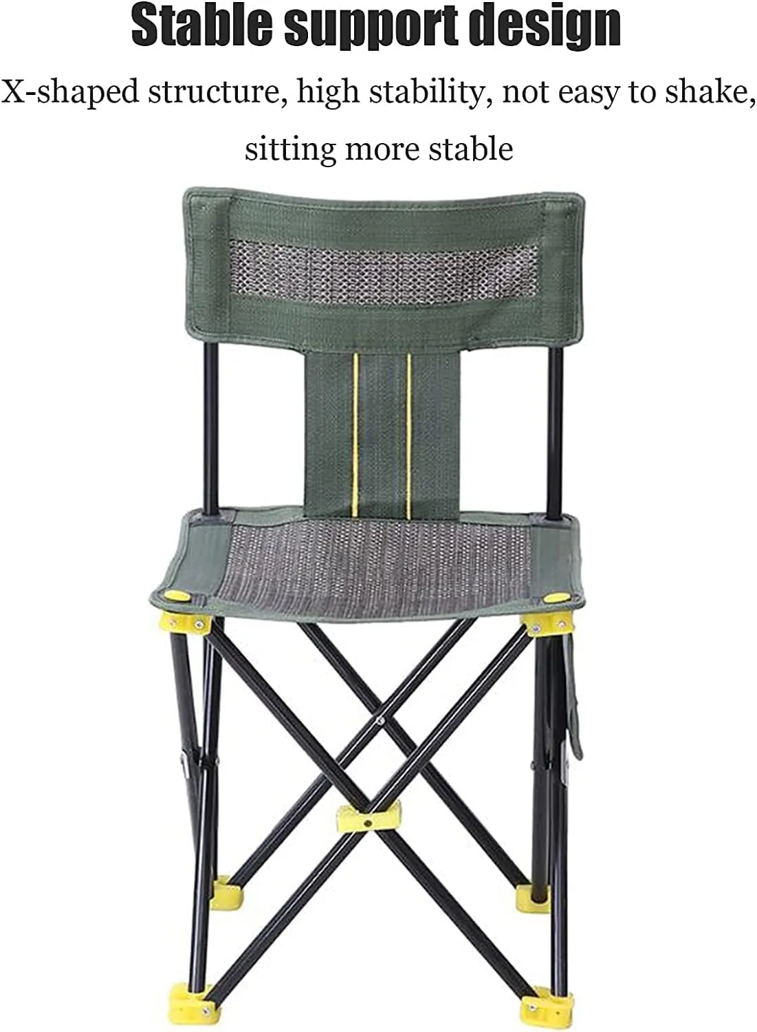 Outdoor Chair Folding Camping Chair Breathable Outdoor Mesh Chair Portable Beach Fishing Chair Folding Chair Stool With Side Pocket Portable Storage Camping Chair Foldable Chair ( Size : 33*33cm )
