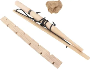 Outdoor Emergency Fire Making Tool, Lightweight Wood Drilling Ignitor Kit, Patience Development for Camping Enthusiasts (1 Seater)