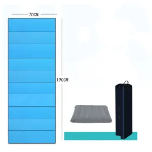 Outdoor folding moisture-proof mat, office camping rest mat, floor mat   inflatable pillow, thickness 1.5cm, weight 0.8kg