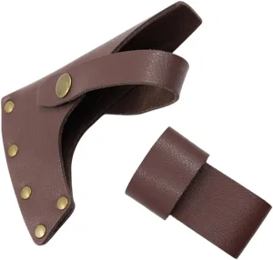 Outdoor Hatchet Cover Durable Protective Sleeve for Camping Axes Rustic Light Brown Sheath Functional Accessory for Safety and Decoration