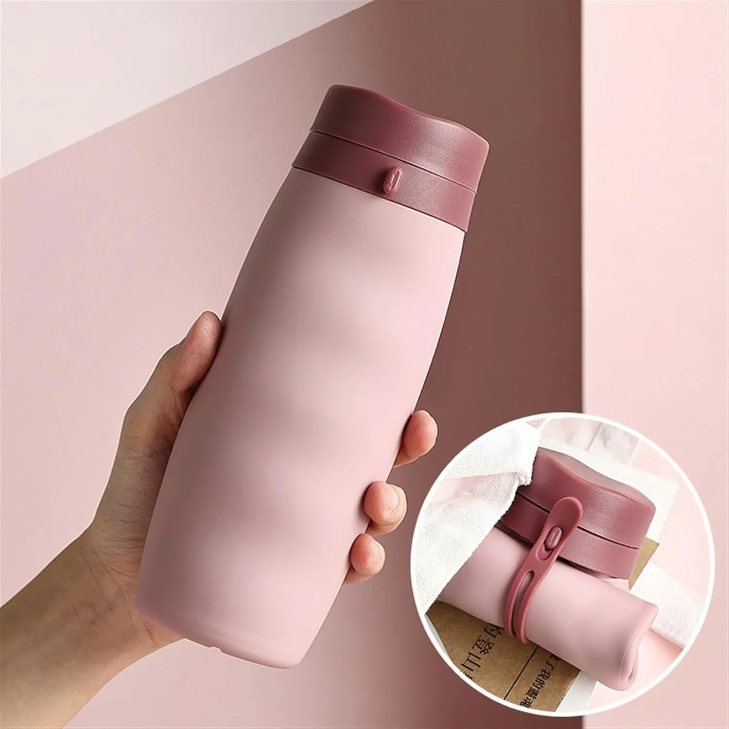 Outdoor Kettle Portable Water Bottle Sports Water Cup Silicone Water Bottles Collapsible Travel Kettle Water Cups Folding Cup