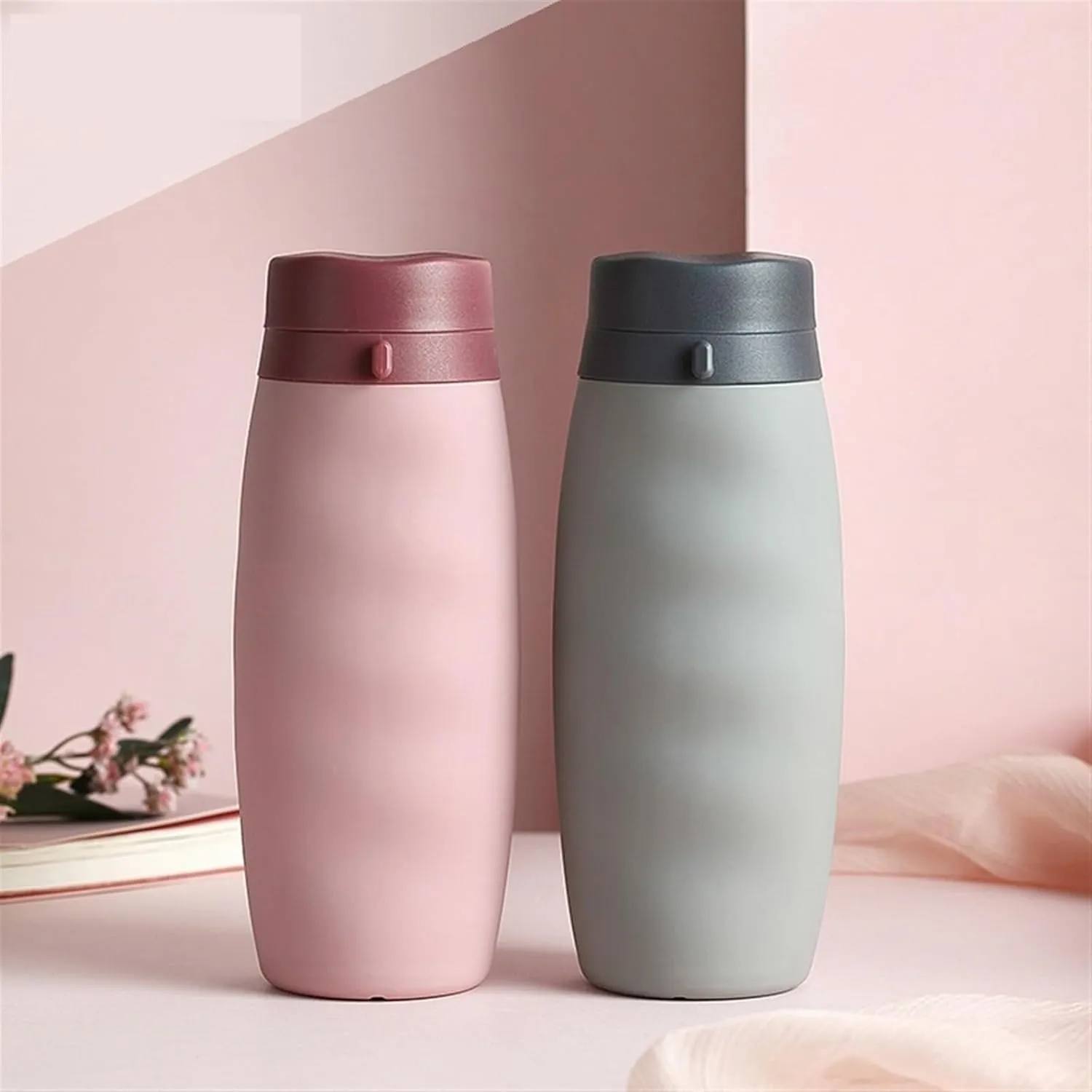 Outdoor Kettle Portable Water Bottle Sports Water Cup Silicone Water Bottles Collapsible Travel Kettle Water Cups Folding Cup