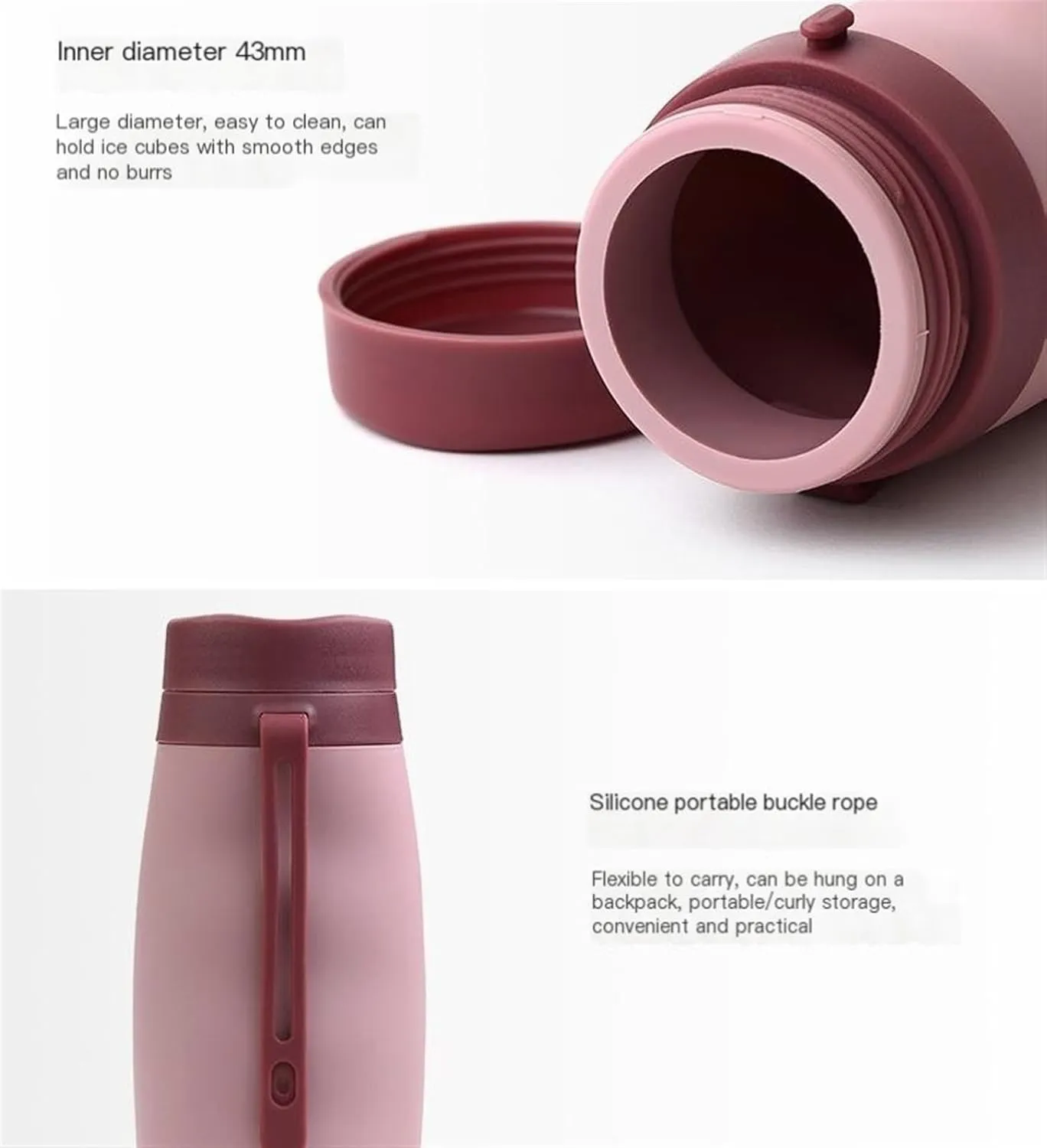 Outdoor Kettle Portable Water Bottle Sports Water Cup Silicone Water Bottles Collapsible Travel Kettle Water Cups Folding Cup