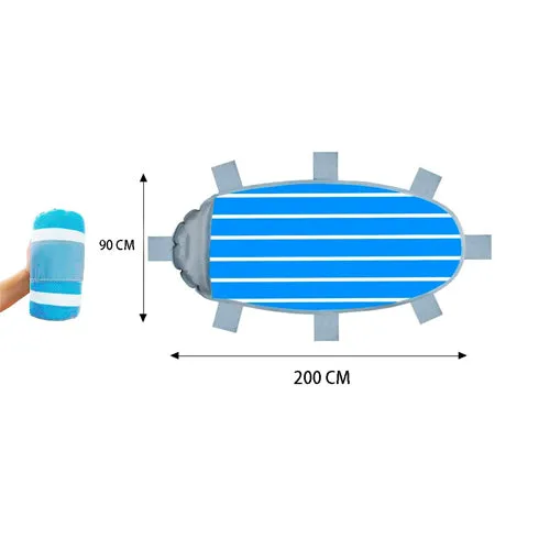 Outdoor Oversized Picnic Mat Beach With Inflatable Pillow