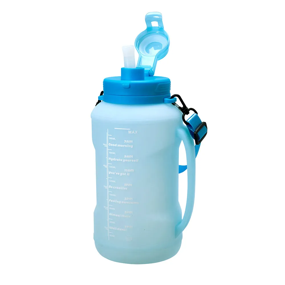 OVERSIZE SILICONE COLLAPSIBLE BOTTLE - BLUE