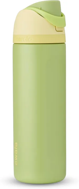 Owala Disney Princess FreeSip Insulated Stainless Steel Water Bottle with Straw for Sports and Travel, BPA-Free Sports Water Bottle, 24 oz, Tiana