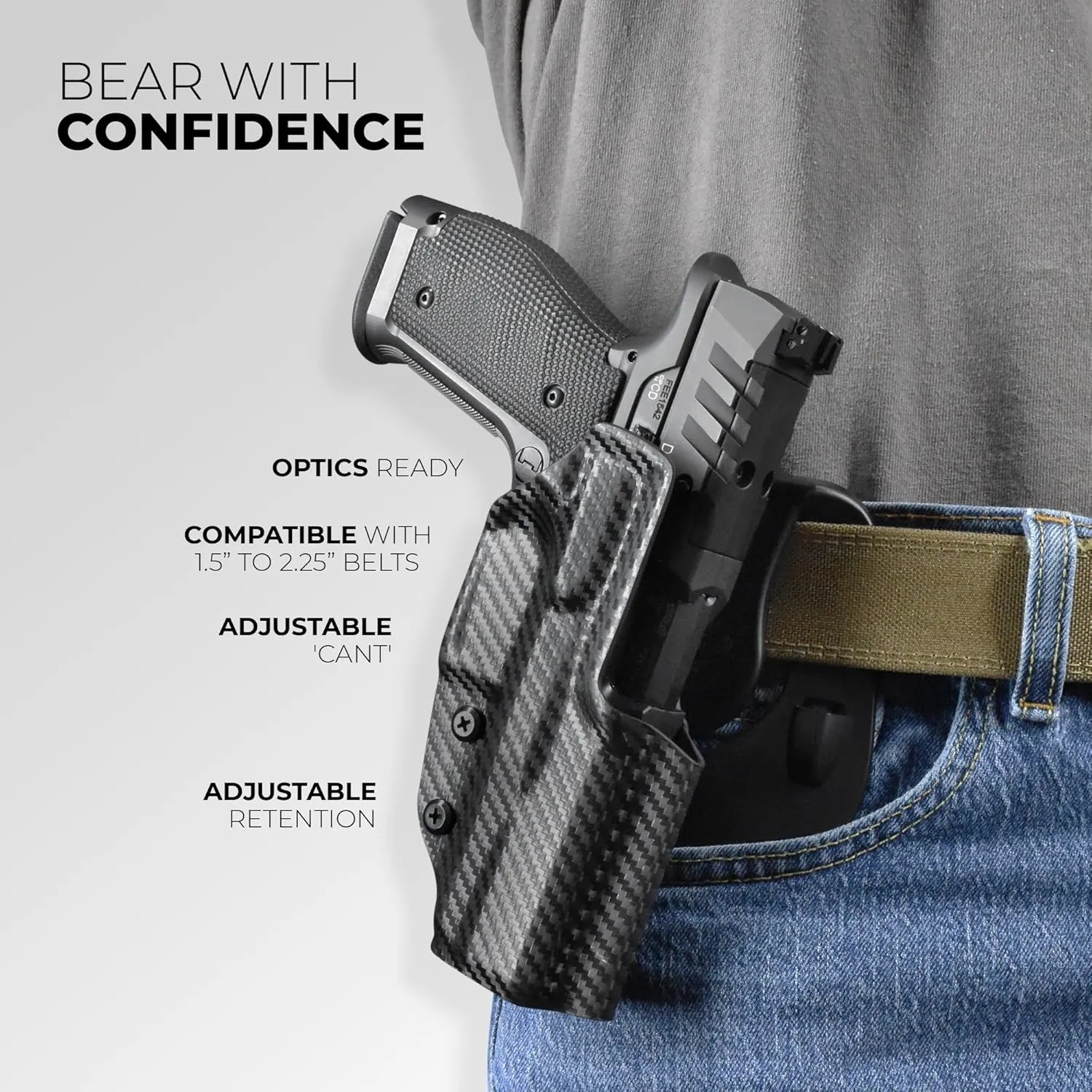 OWB Paddle Holster fits Bul Armory Axe FS Hatchet