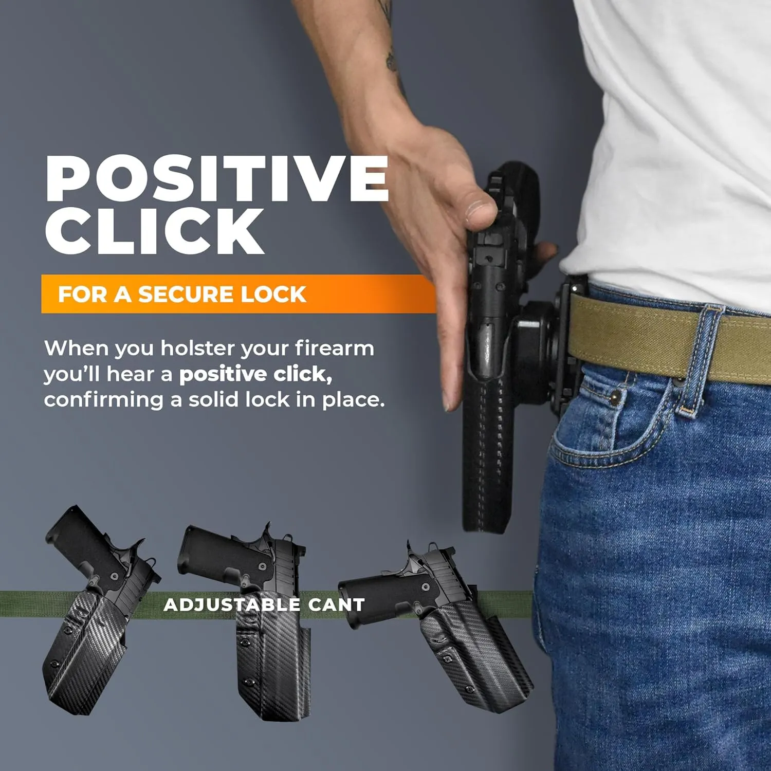 OWB Quick Detach IDPA - Outside The Waistband Holster - fits Bul Armory Axe FS Tomahawk