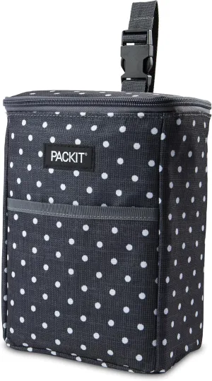 PackIt Freezable Double Bottle Bag, Built with EcoFreeze Technology, Antimicrobial lining, Collapsible, Reusable, Zip Closure, Buckle Handle, Perfect for Breastmilk and Formula On the Go