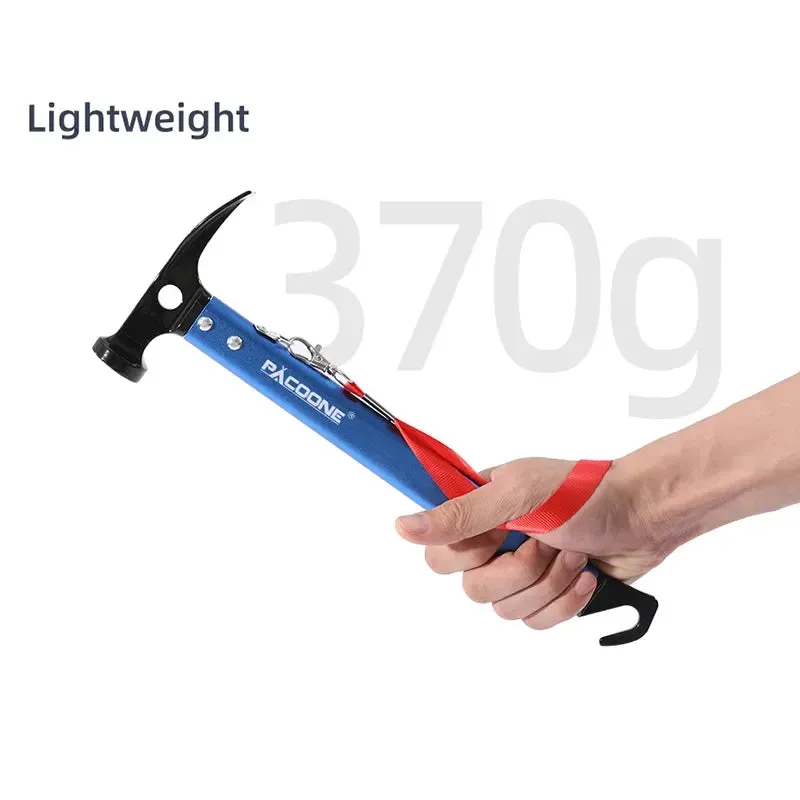 PACOONE Outdoor Survival Hammer Aluminium Alloy Multi-tool