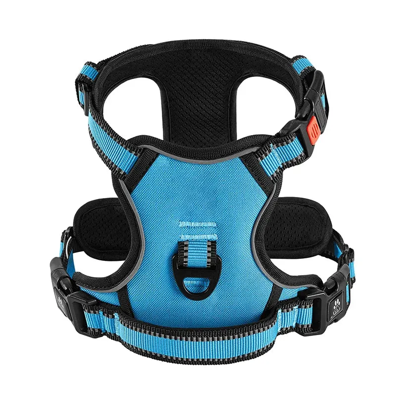 Padded No Pull Reflective Dog Harness