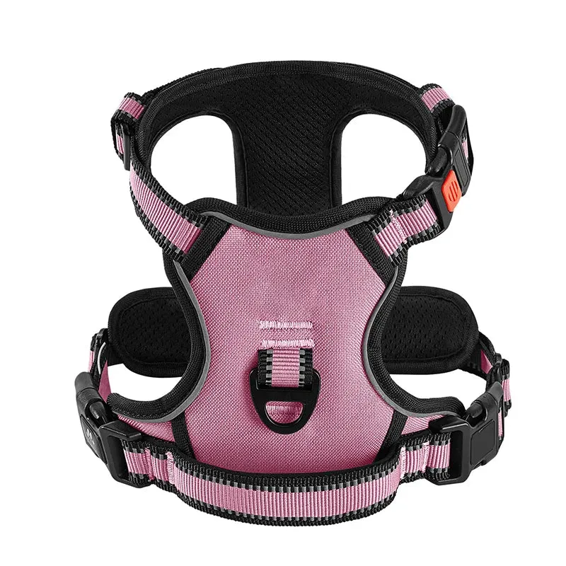 Padded No Pull Reflective Dog Harness