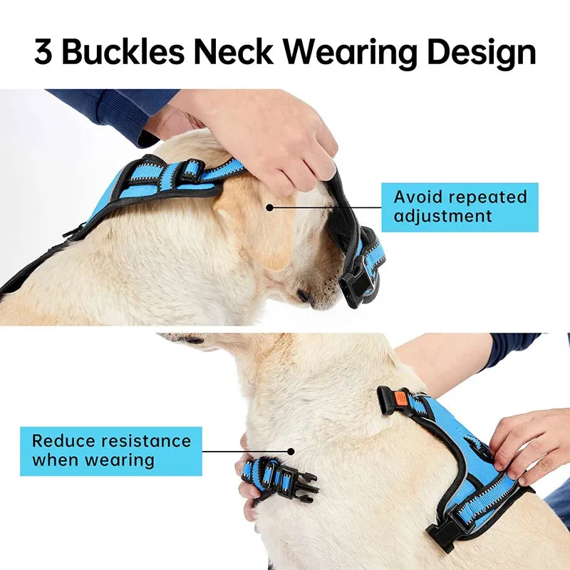 Padded No Pull Reflective Dog Harness