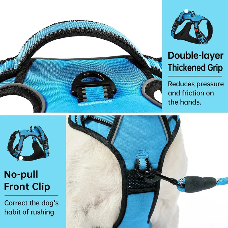 Padded No Pull Reflective Dog Harness