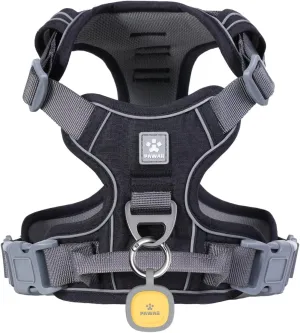 Pawaii No Pull Dog Harness with Pet ID Tag,Reflective Strips No Choke Front O Ring Breathable Mesh Adjustable Soft Padded Pet Vest with Easy Control Handle for Small Dogs