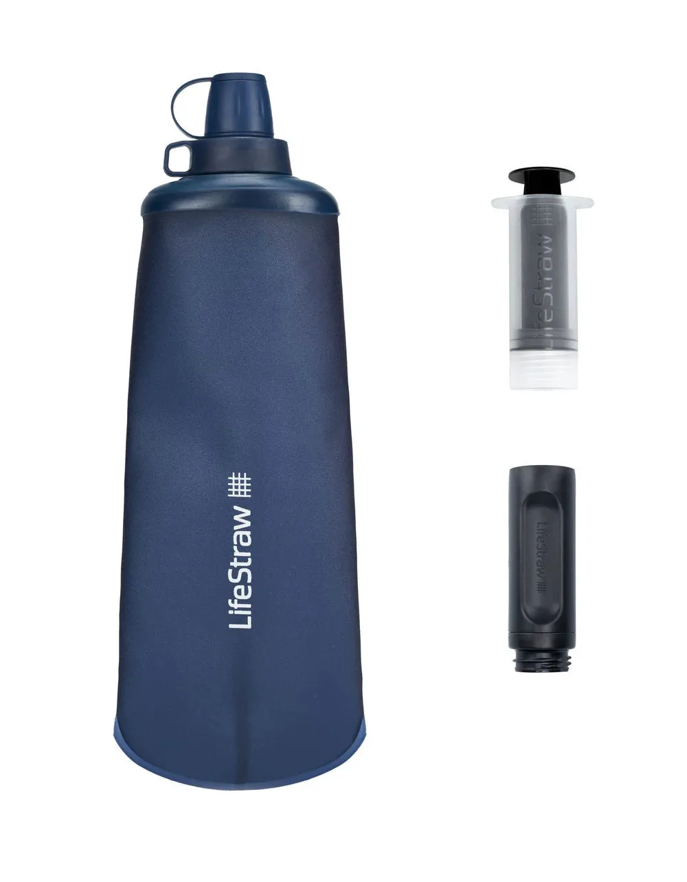 Peak SR Collapsible Squeeze Bottle 1L - Mountain Blue