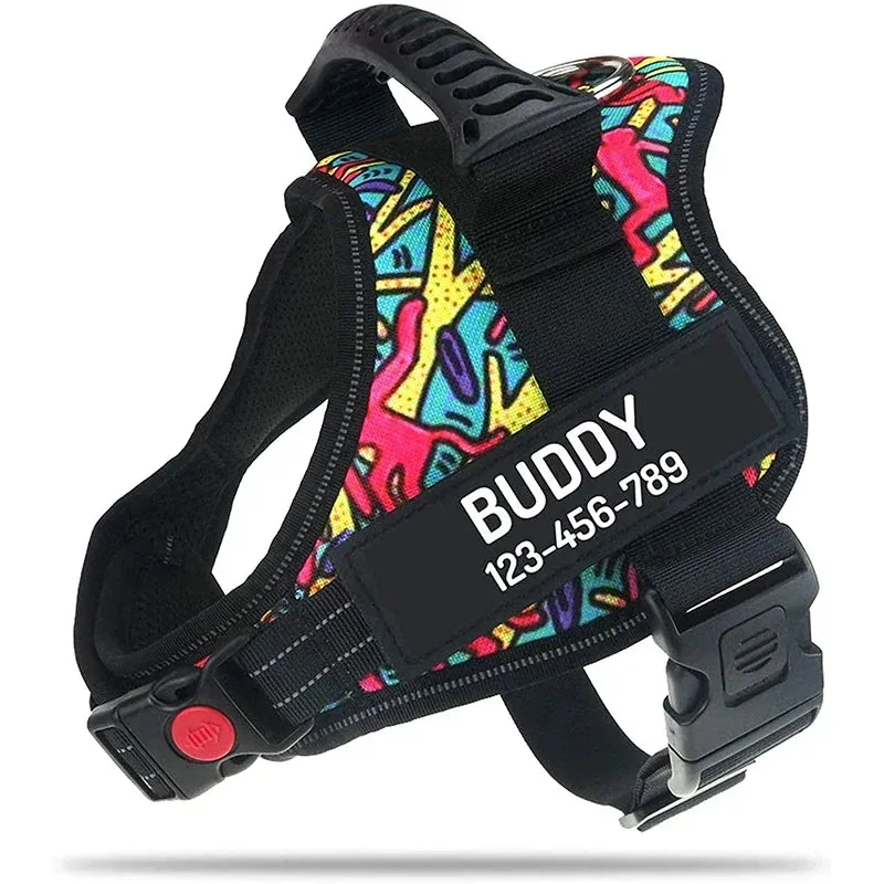 Personalized Heavy Duty No Pull Dog Harness