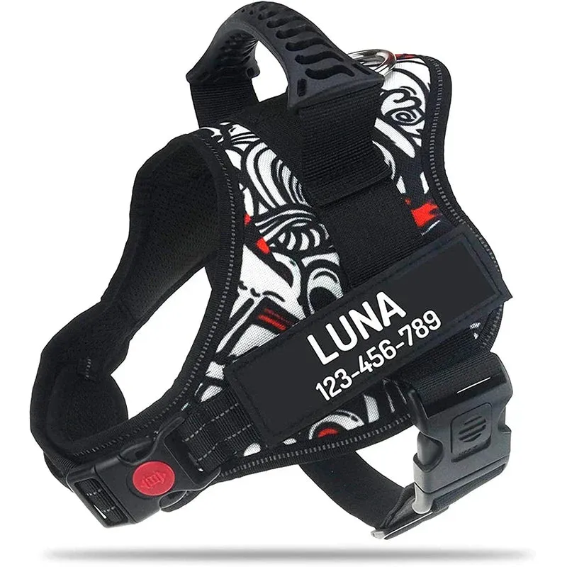 Personalized Heavy Duty No Pull Dog Harness
