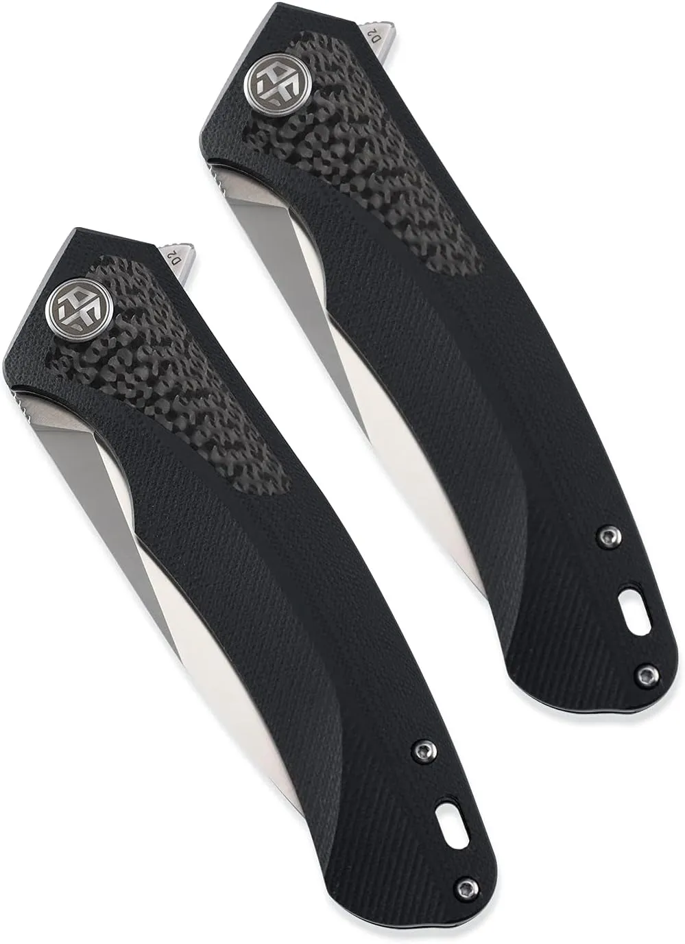 Petrified fish PF838CS 3.74" D2 steel flipper folding knives outdoor pocket knife G10 Carbon fiber handle camping hunting EDC tool