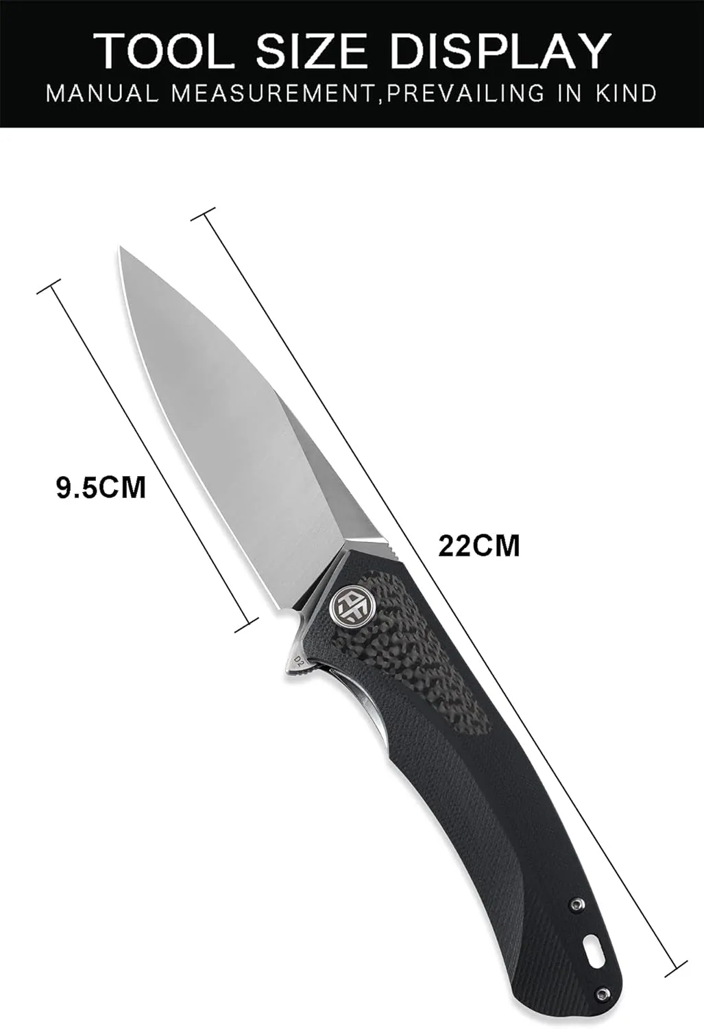 Petrified fish PF838CS 3.74" D2 steel flipper folding knives outdoor pocket knife G10 Carbon fiber handle camping hunting EDC tool
