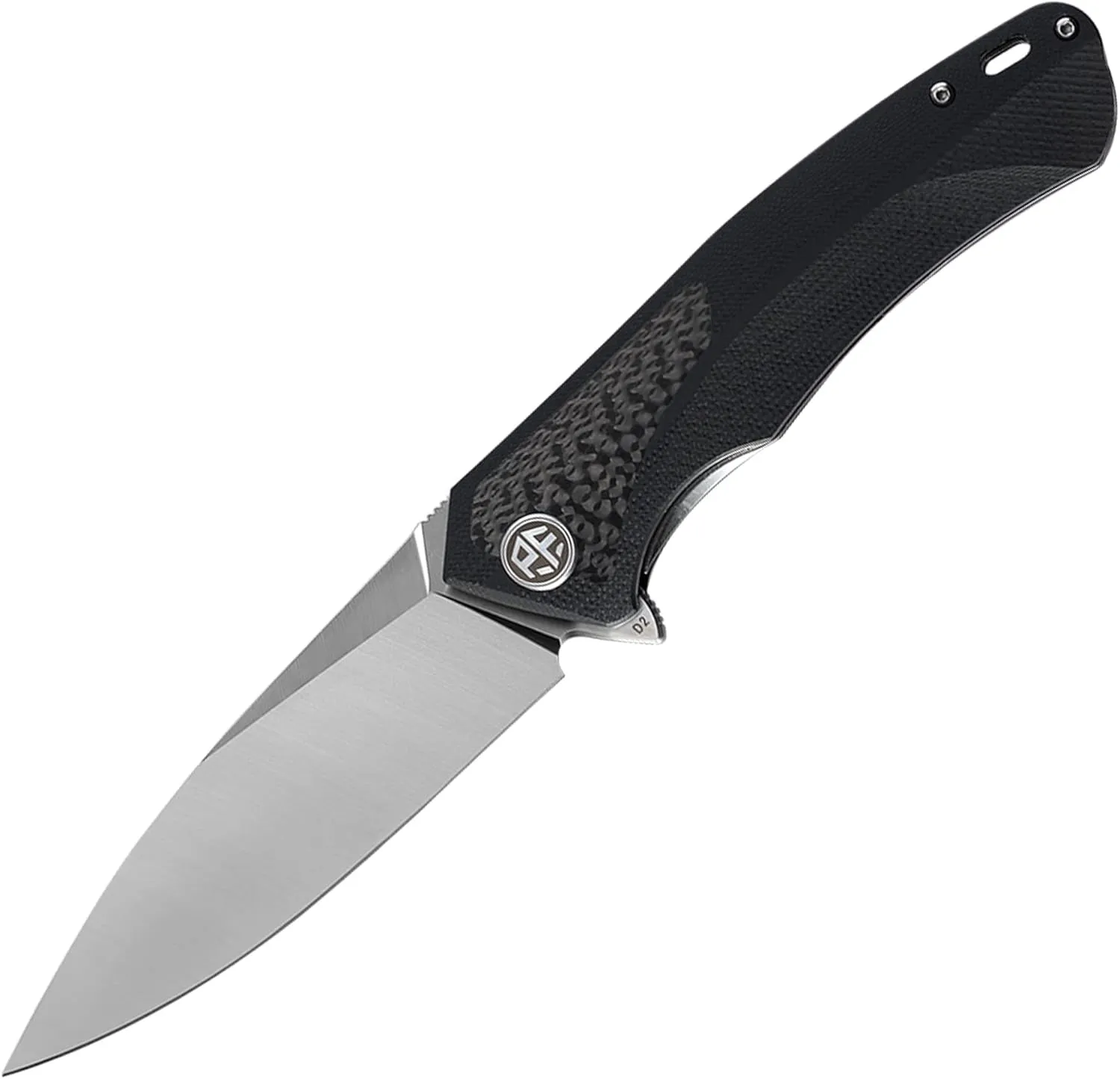 Petrified fish PF838CS 3.74" D2 steel flipper folding knives outdoor pocket knife G10 Carbon fiber handle camping hunting EDC tool