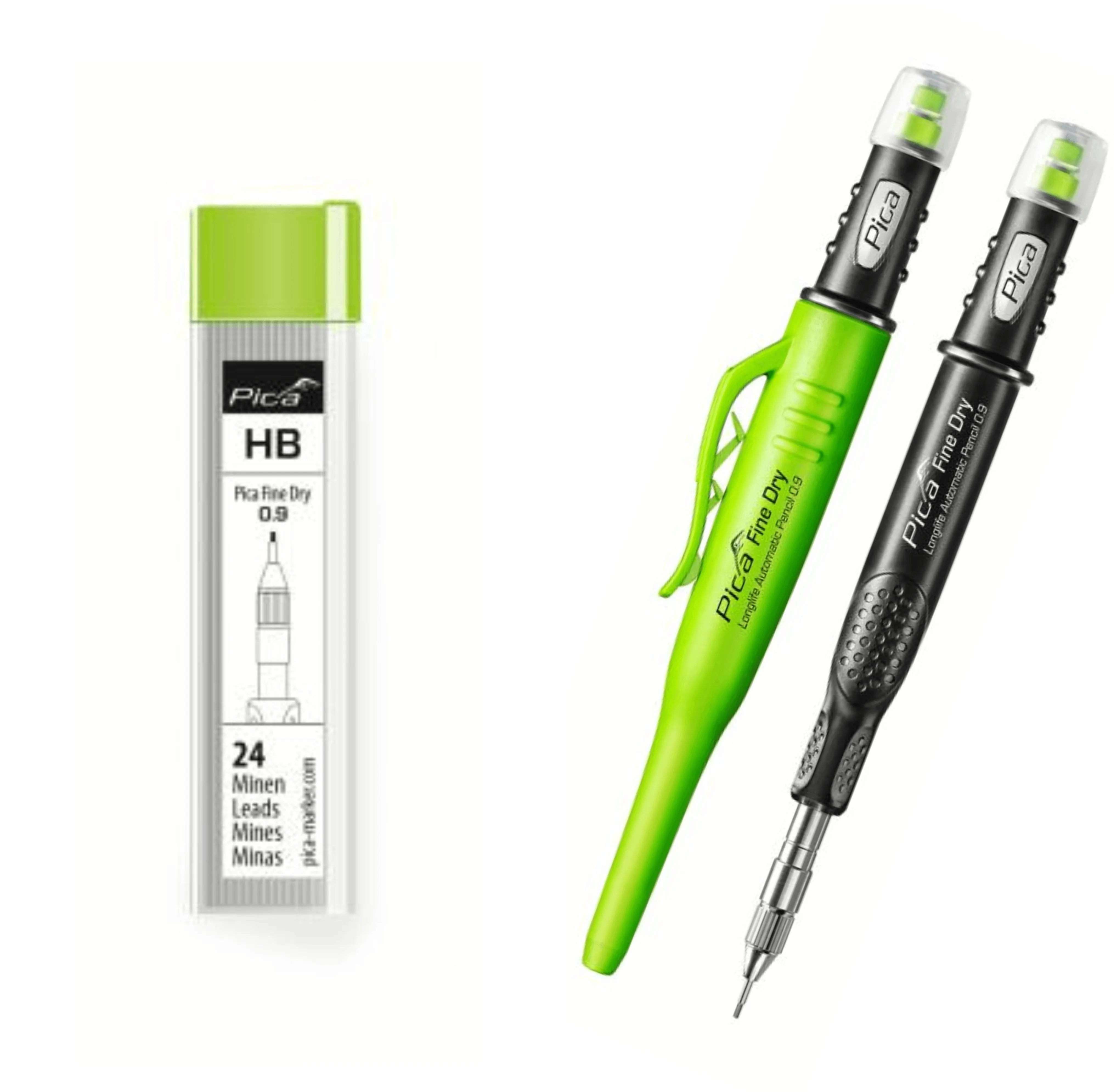 Pica | DRY Precise 0.9mm Fine Pencil & leads Bundle