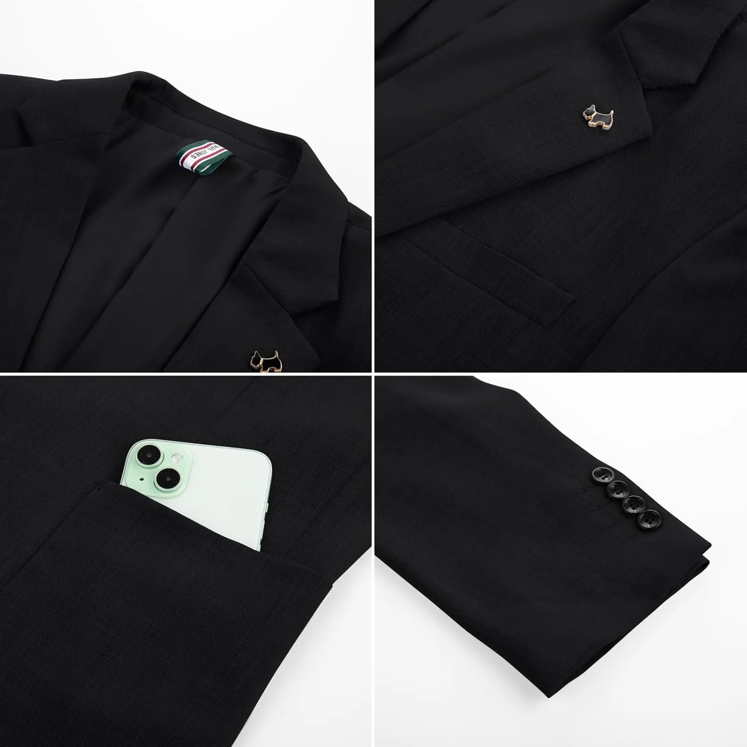 PJ PAUL JONES Casual Blazer for Men Lightweight Two Button Suit Jacket Performance Sport Coat