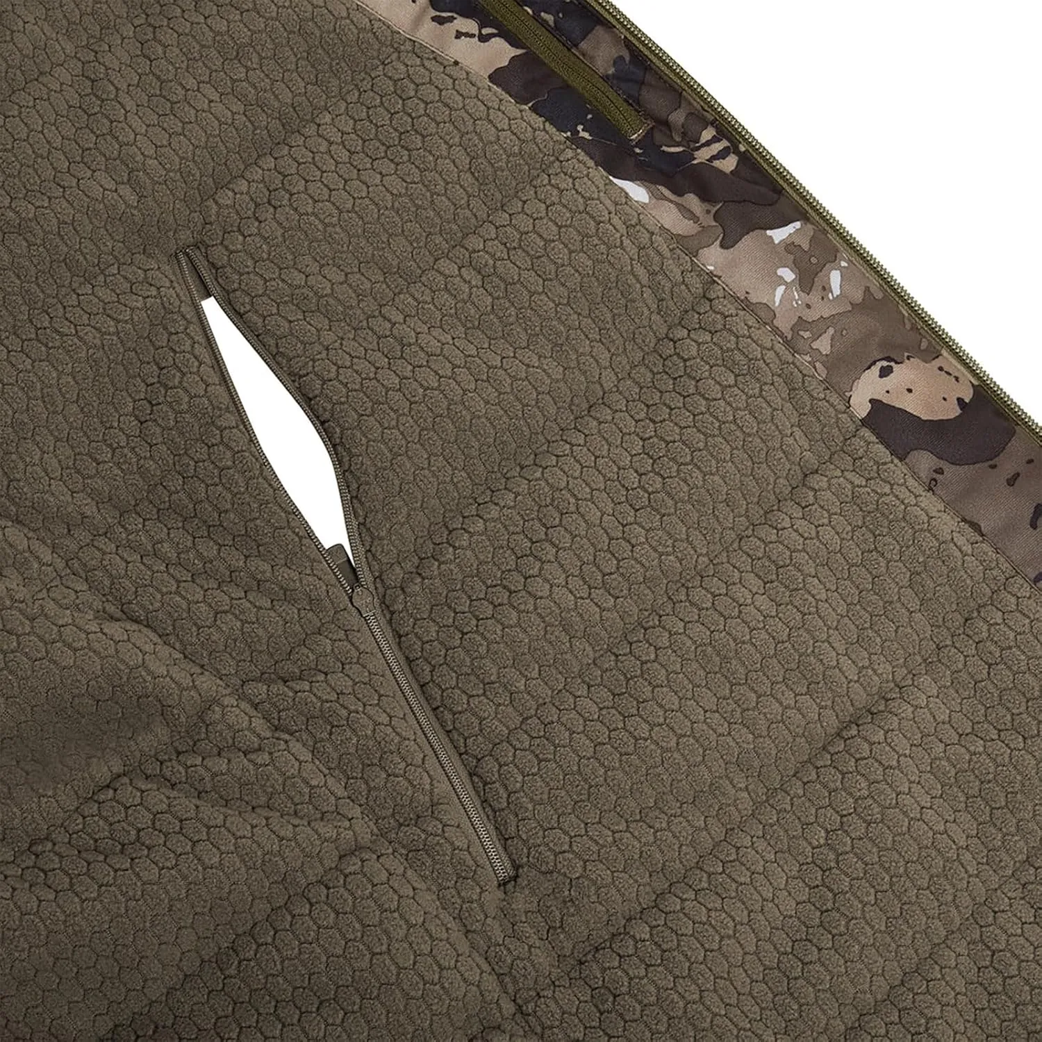 Pnuma Men's Torrent Hunting Whisper-Quiet Waterproof Adjustable Hood Insulated Comfortable Camo Jacket, Caza Ov
