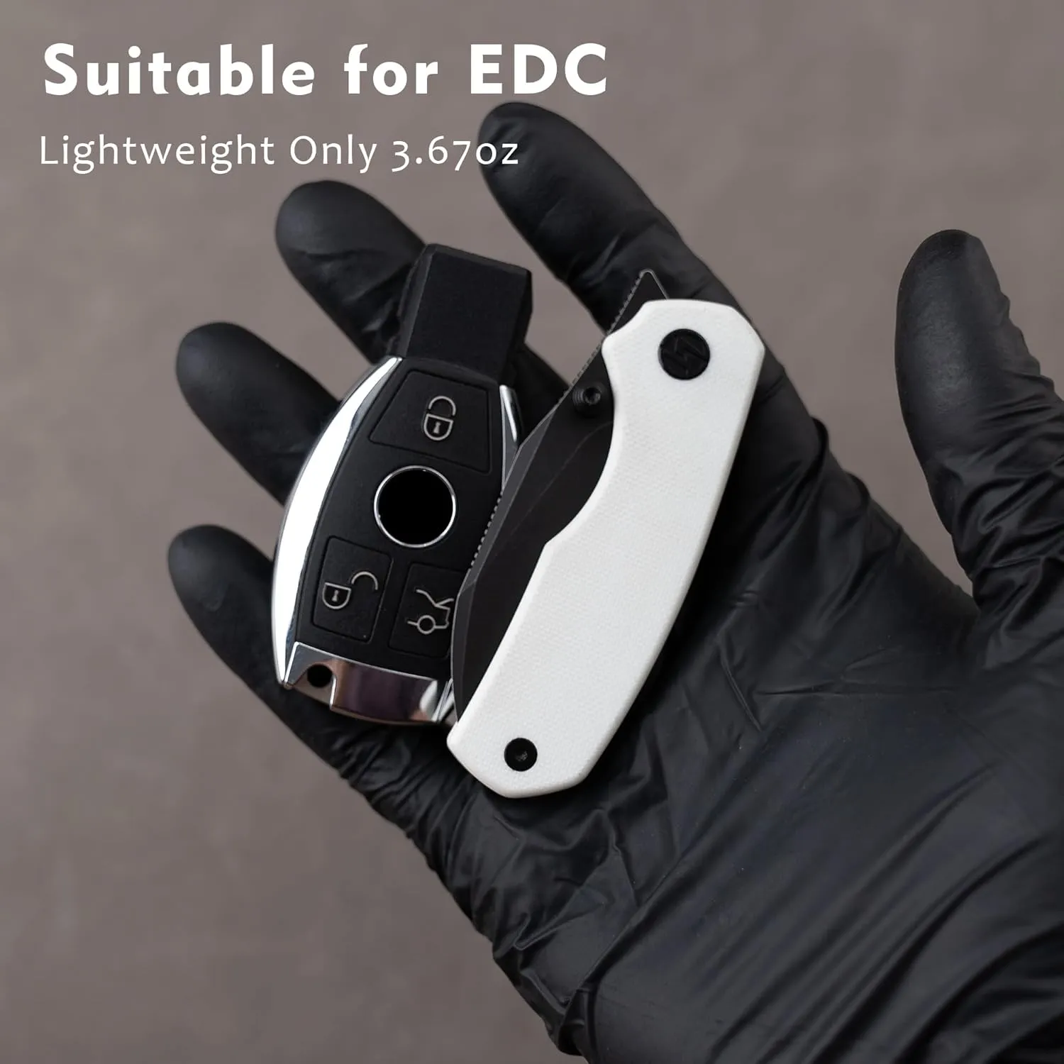 Pocket Knife, 2.36'' 14C28N Steel Blade G10 handle, Small EDC Knife with Pocket Clip for Men Women, 2.2oz-G057WB