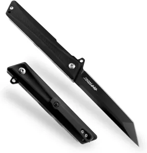 Pocket Knife, 3.5 inch Folding Knife with G10 Handle and D2 Blade, Edc Knife with Nylon Sheath for men and Women