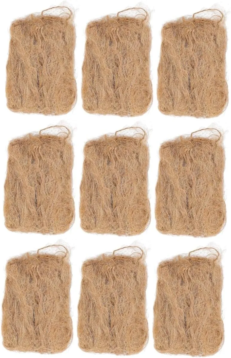 POPETPOP 3sets Camping Flame Starter Jute Silk Fire Starter Tool for Campfires 3pcs*3