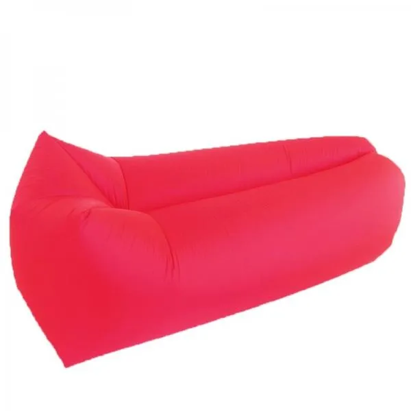 Portable Air Inflatable Bed Sleeping Sofa Couch for Travelling Camping Beach - Red