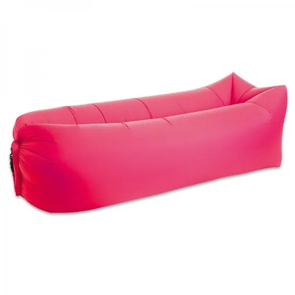 Portable Air Inflatable Bed Sleeping Sofa Couch for Travelling Camping Beach - Red