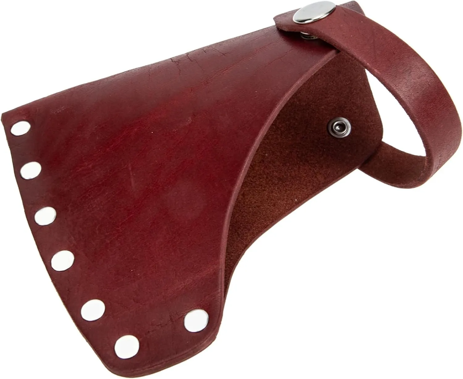 Portable Cattlehide Sleeve Protector for Hatchet Durable Cover for Outdoor Use Lightweight Versatile Design Safeguards Axe Blades for Camping Gardening
