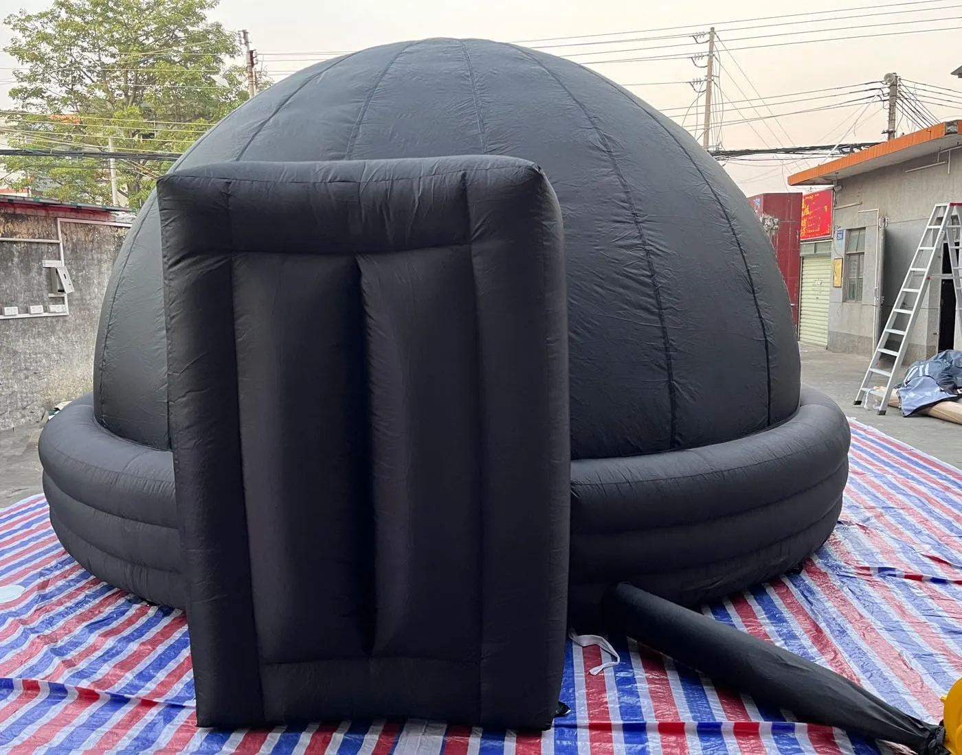 Portable Planetarium Inflatable Mobile Projection Dome Tent with Air Blower   Seperate PVC Mat for Education Platform, Schools, Museums, Science Centers Events