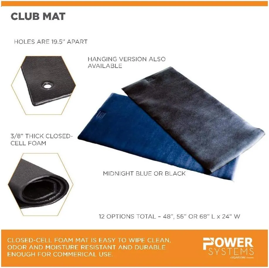 Power Systems Hanging Fitness or Club Mat