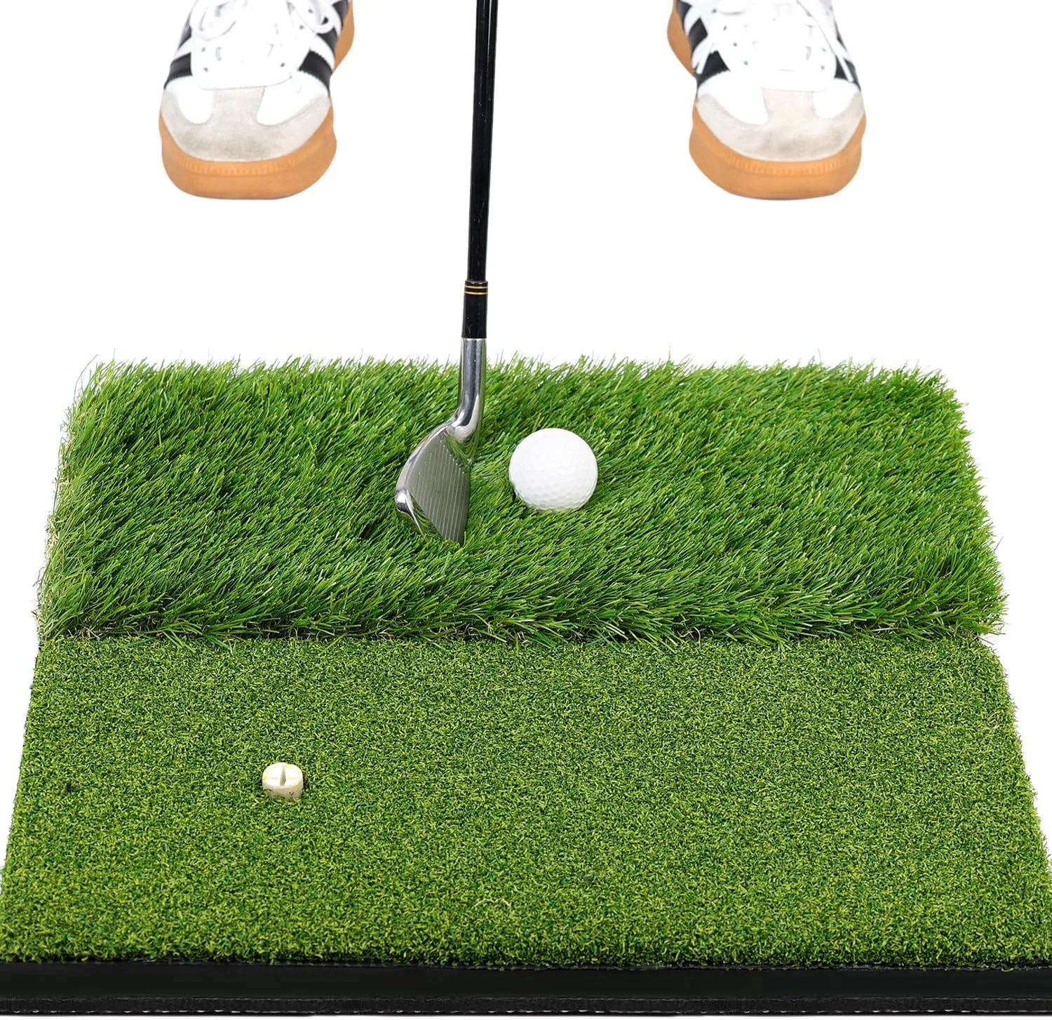 Premium Golf Hitting Mat, 10mm Foam Padding with Rubber Backing Golf Mat, Golf Practice Mat for Indoor and Outdoor Training