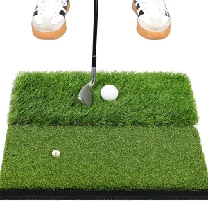 Premium Golf Hitting Mat, 10mm Foam Padding with Rubber Backing Golf Mat, Golf Practice Mat for Indoor and Outdoor Training