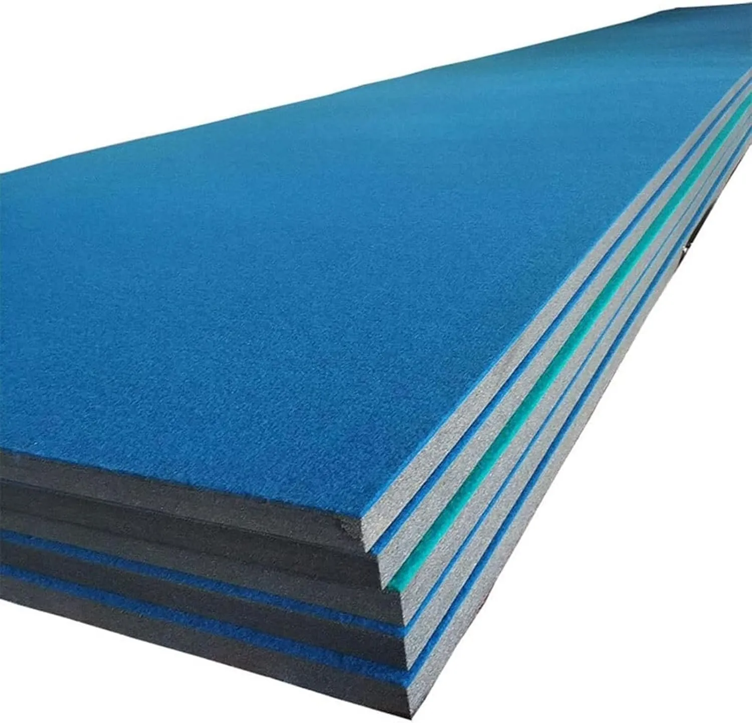 Premium Indoor Gymnastics Track Exercise Mat with Grippy Gym Carpet Top - Sturdy Foam Wrestling Mat for MMA, Cheerleading, and Fitness - Roll Out Design for Easy Setup