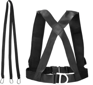 Premium Training Sled Harness Vest Speed ​​Strength Training Sled Shoulder Harness Resistance Band Belt Padded Strap Shoulde