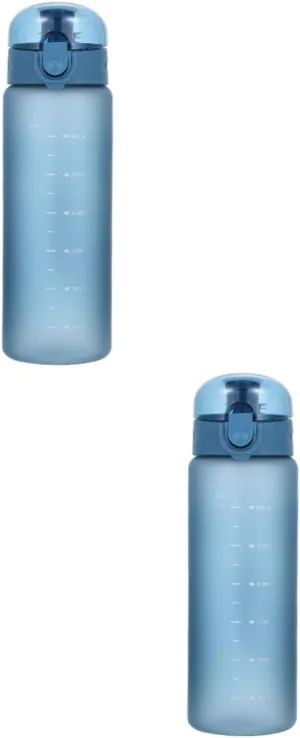 PRETYZOOM 2pcs Water Bottle Sports Water Holder Large Capacity 64oz Portable Collapsible Bottle for Travel Yoga Gym