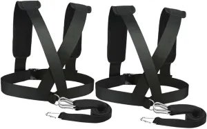 Professional Fitness Sled Harness Padded Shoulder Strap Universal Adjustable Workout Harness Sled