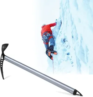 Professional Ice Climbing Axes, Lightweight Outdoor Walking Pickaxe with Aluminium Material Length 24 x 60/70/80 cm Weight 403g/432g/458g Climbing Equipment