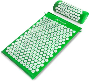 ProsourceFit Acupressure Mat and Pillow Set for Back/Neck Pain Relief and Muscle Relaxation, Orange