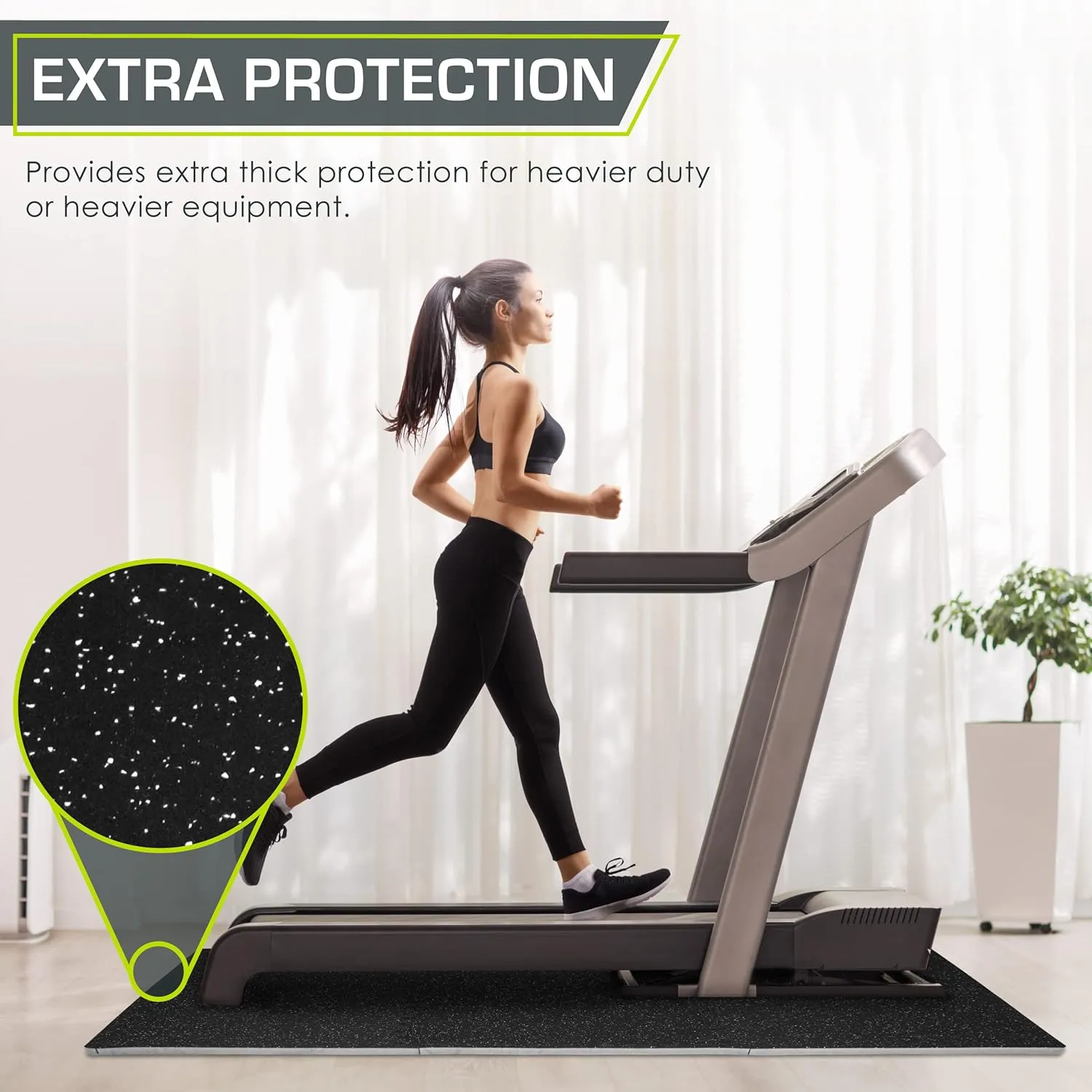 ProsourceFit Rubber Top Exercise Puzzle Mat